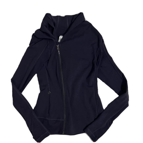 Lululelmon BHAKTI Jacket SIZE 6 Yoga CLASSIC Black Grape Plum Purple Define Wrap - Picture 10 of 12